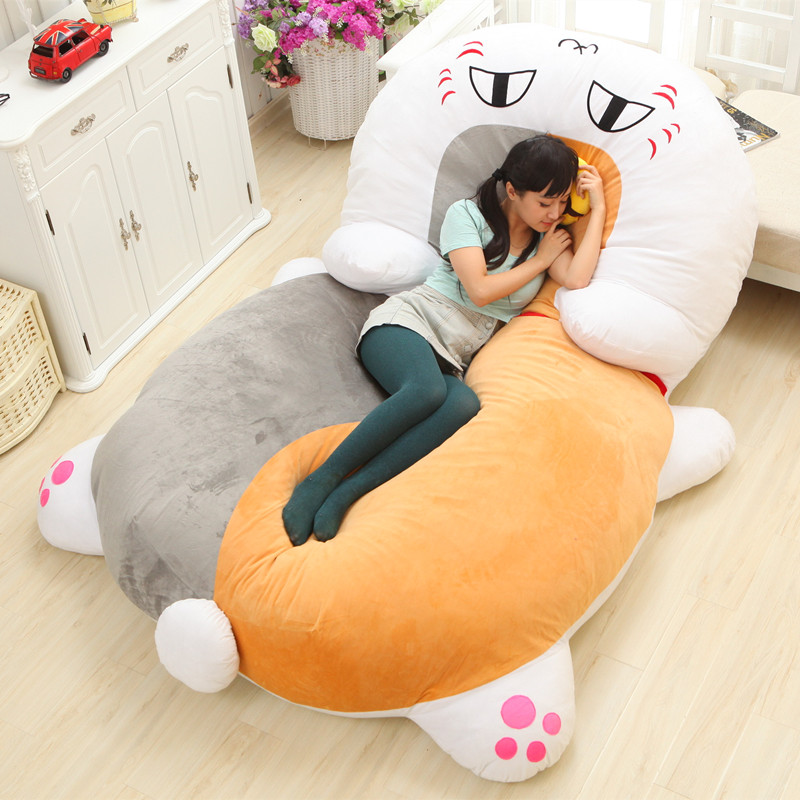 Сон игрушка купить. Кровать-подушка Totoro Bed. Спальный мешок Тоторо. Плюшевая кровать Тоторо. Гигантская Bean Bag кровать.