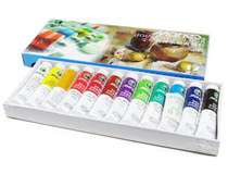 Marley brand gouache paint 12-color Marley gouache paint set 7312L gouache paint Marley paint