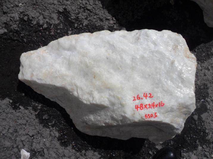 No. 6505 jade raw material Qinghai stock Jade Raw Stone Mountain Stock White Jade 26 42 kg