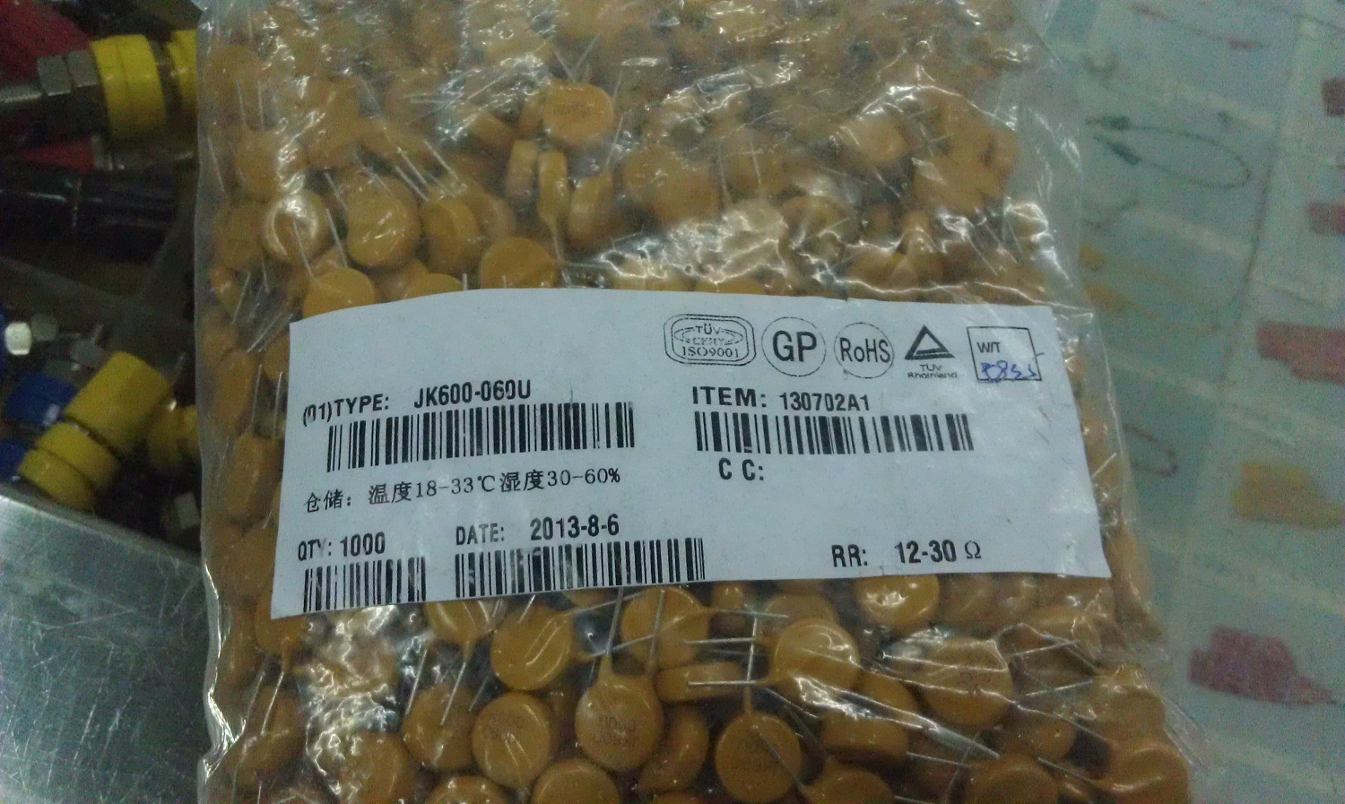 JK600-060U 600V 60MA self recovery fuse