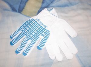 Labor insurance point plastic non-slip gloves labor insurance gloves cotton thread gloves knitted gloves