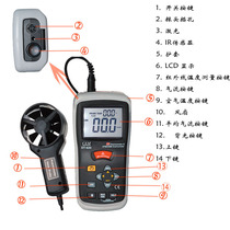 Authentic CEM huashengchang DT-620 temperature difference anemometer infrared thermometer