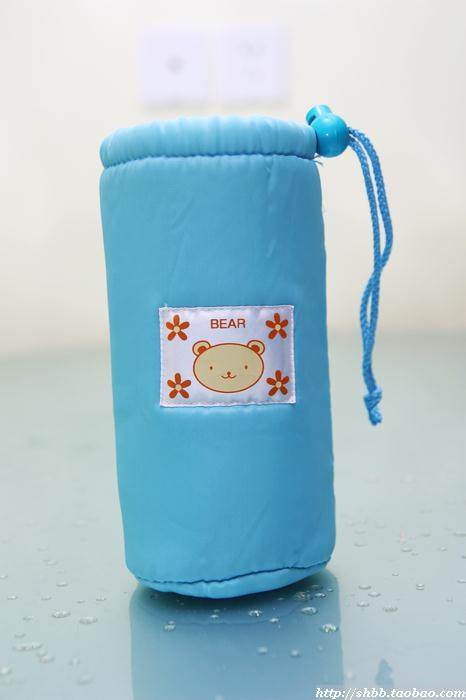Crown BEAR Japan original single original thermos cup sleeve drawstring kettle sleeve insulation water cup sleeve - blue