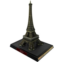 Mô hình giấy thủ công 3D DIY thế giới cổ điển kiến ​​trúc Pháp Tháp Eiffel phiên bản ngày với mô tả giấy mô hình giấy anime