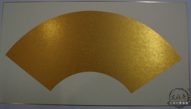 Japanese paper jam gold diving cardboard outer white scallom gold card 50 * 27cm