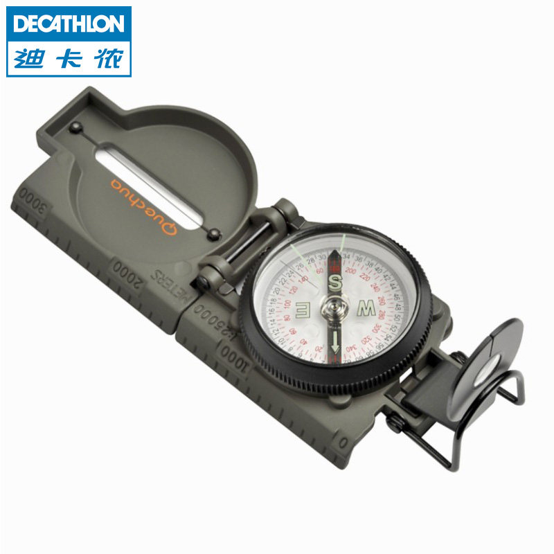 迪卡侬 户外运动探险高精度 觇板罗盘指南针 GEONAUTE