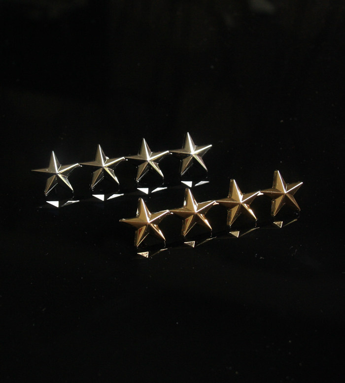 American Metal Badge Four Star Admiral Collar Flower US Collar 4 star collar flower can be used as a hat emblem