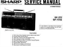 Original Japanese Sharp GF-777Z recorder manual copier plus repair circuit diagram