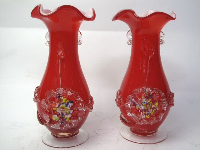 60-70 years of red vases (movie and TV props for rent)