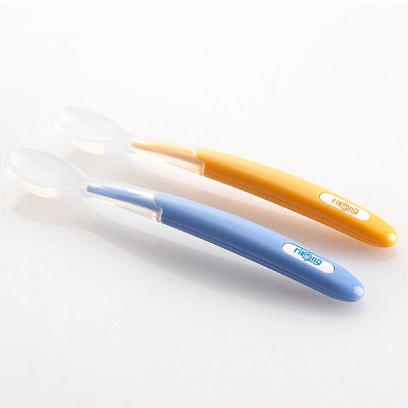 乐友孕婴童 日康硅胶小软匙新生儿婴儿必备 软头勺宝宝餐具