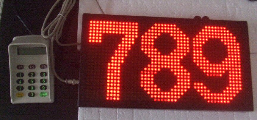 Numeric keypad input 3-digit large-screen LED display can be long-distance wired call screen counting screen