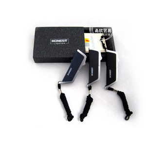 100 HONEST HONEST LIGHTER Lighter Straight Punch\Windproof (3 Color Selection) Gift Box Packaging Decorated Lighter