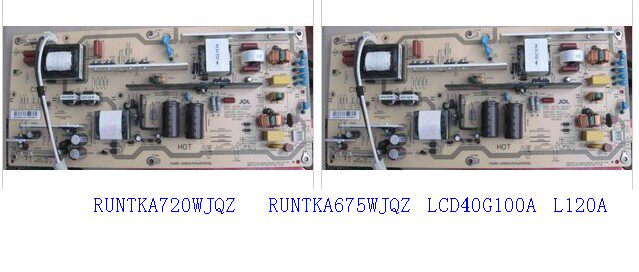 Sharp RUNTKA720WJQZ675 Power Board JSI-401403A 401401 LCD40G100AZ120L