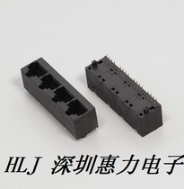 New RJ45 No shielded 1x4-180-degree socket HULYN brand