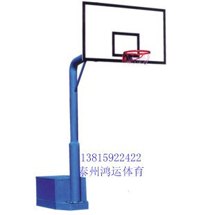 Counterweight-style casual home patio with box-weight basket ball frame with glass fibre rebounds non-transparent rebounds