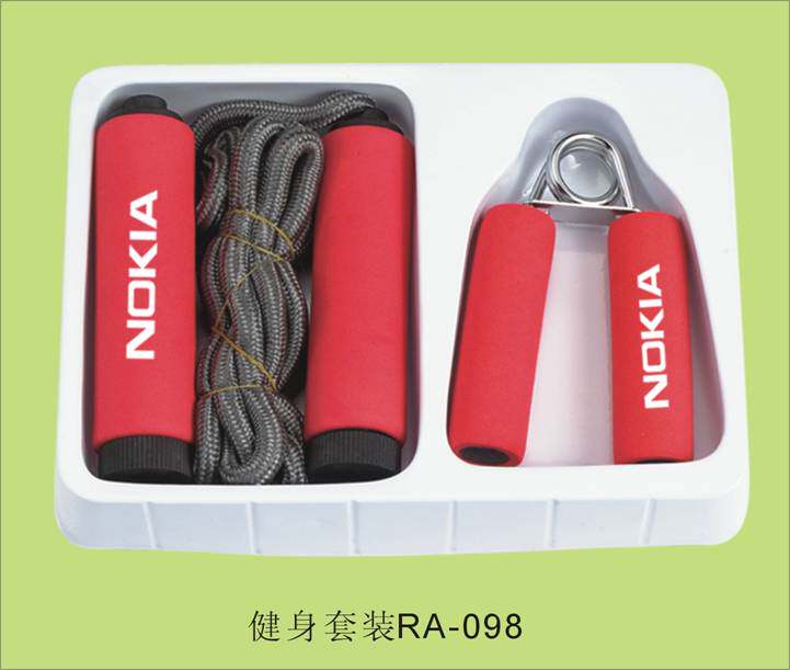Home Fitness Gift Set Group Jump Rope Grip Strength Instrumental Two Sets Promotion Exhibition Opening Event Gift Prints Logo