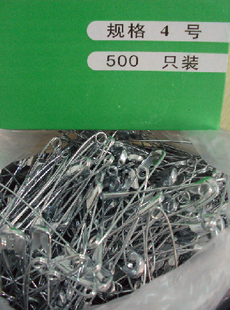 Safety pin No. 4 nickel-plated 5 5cm safety pin 500 boxes recommended by the manager