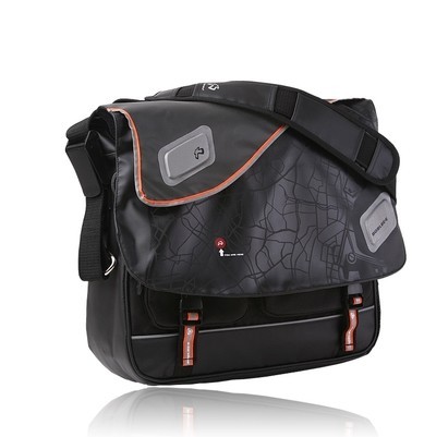 BOBLBEE baby black fashion casual men Tokyo Messenger 16 inch pencil shoulder bag