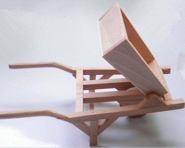 Wooden Creative Decorations Pastoral Home Furnishings Farm Tool Models Trolleys Dumpers Antique and Nostalgic