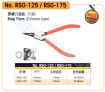  Japanese Robin Hood RUBICON RSO-175 Straight nozzle wild card finger pliers Retainer pliers 175mm