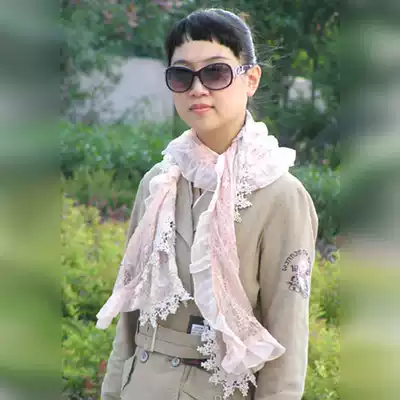 Special counter Saint Astete brand lace hook long version scarf scarf women 1157