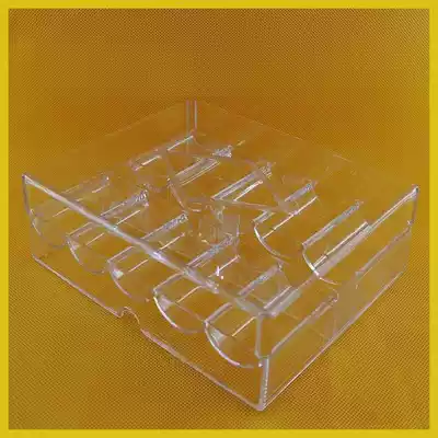 200 code chip box transparent chip box with two pairs of poker empty box for sale
