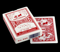 Full RMB30  Bint King NO 988 playing cards white side European style wide card red and blue imported paper honeybee coves