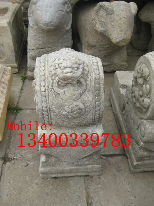 Antique door pier, stone carving door pier, bluestone stone carving, white marble stone carving, courtyard decoration, stone carving ornaments 006