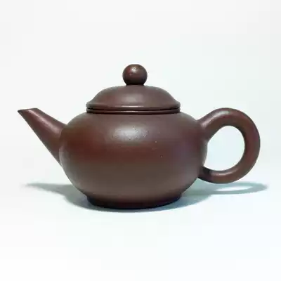 Yixing purple clay pot collection Huanglongshan original mine bottom trough Green sketch 140cc Yanglin standard horizontal pot standard flat pot