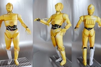 Full 68 Star Wars C-3PO Robot 3D Hướng dẫn sử dụng Mô hình giấy Lao động Mô tả Giấy DIY 	mô hình bằng giấy 3d