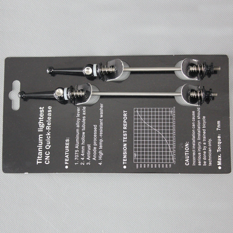 Ultra light 48g Titanium alloy 7075 aluminum alloy mountain road bike fast removal rod 130*100 135*100