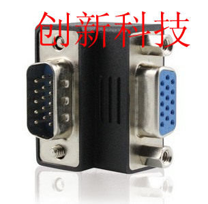 Elbow VGA adapter 90 degrees right angle VGA adapter VGA male to 90 degrees