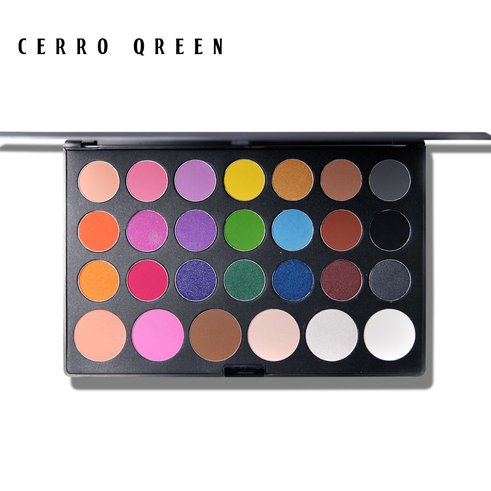 Cerro Qreen全新27色彩妆盘 眼影板 21色眼影6色腮红提亮细粉61g