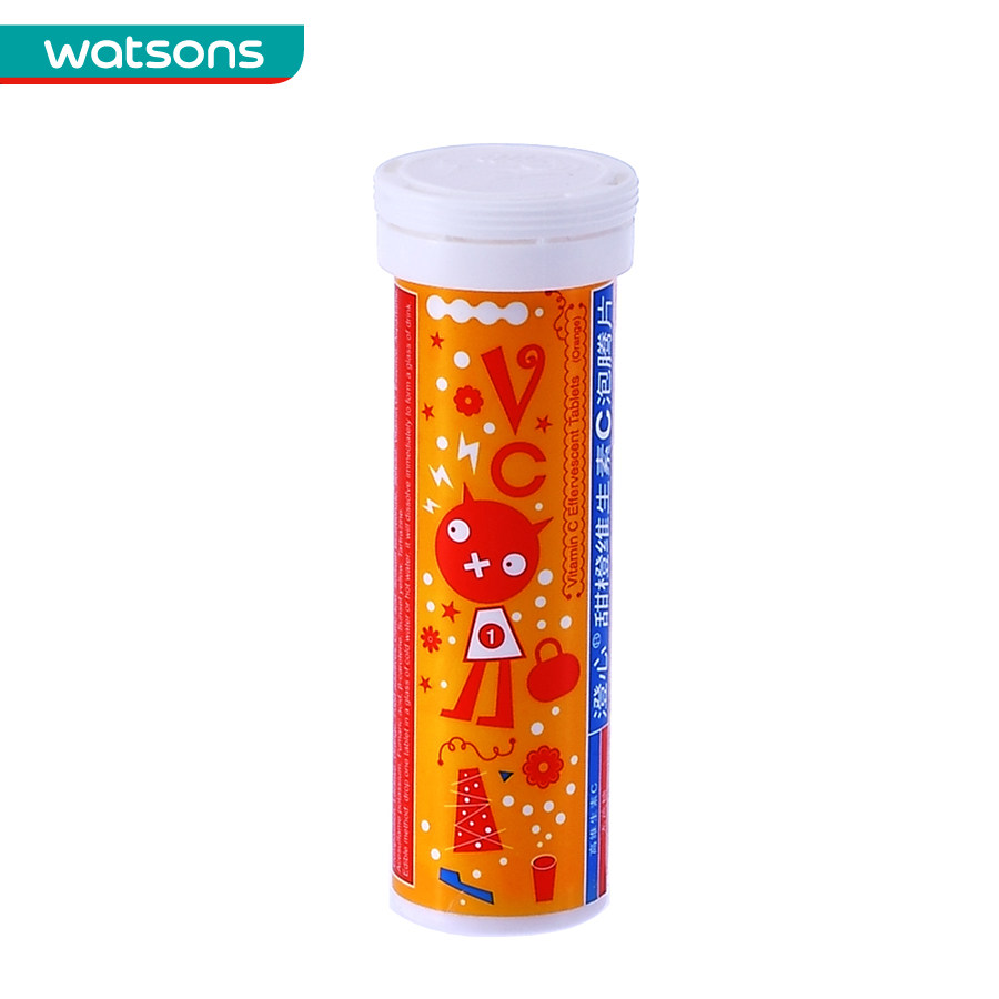 【屈臣氏】  澄心VC泡腾片(甜橙味)4克*10片