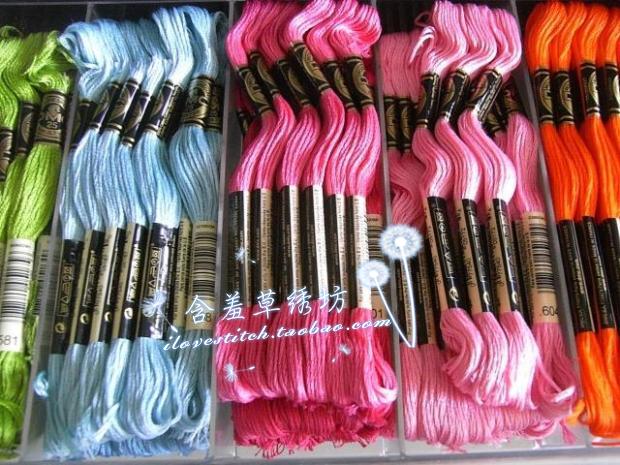 French DMC cross stitch embroidery line DMC pure cotton line 447 color number all fidelity