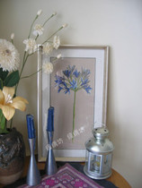 Green Embroidery Square Cross embroidery Suite French DMC embroidery single flower group of cross - bank flowers linen cloth