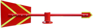 FX-01 luminous metal wind vane fluorescent wind vane reflective wind vane with bracket