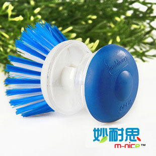 妙耐思洗杯洗碗 手压 压液洗锅器 自动加洗洁精刷锅刷 锅碗 棕刷