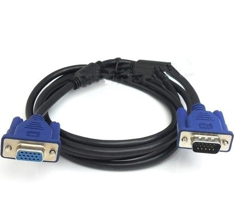 1 5 m VGA extension cord male against hole with double magnetic ring liquid crystal display signal line