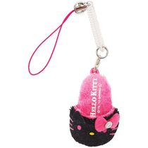 Japanese sanrio hello kitty cute slippers styled mobile phone rope pendant hanging decoration screen brush