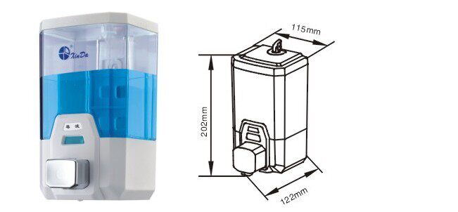 The Xinda wall hangs manual fluid machine with large capacity of hands - wash hands - fluid bath dew bottle to the ZYQ100