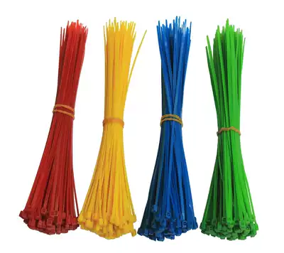 Color nylon cable tie 4 8 * 300mm cable tie self-locking nylon cable tie plastic cable tie