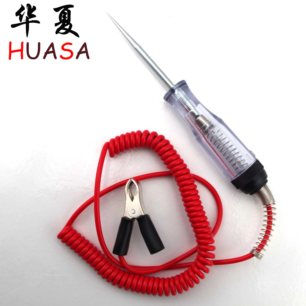 Auto maintenance tools repair car test pen auto pen 6-12V large spring wire car test pen