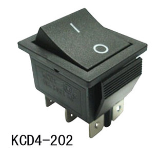 Factory direct rocker switch 2-speed rocker switch KCD4-202 rocker switch six-pin power switch