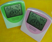 Cartoon expression electronic digital thermometer * hygrometer * temperature and humidity meter