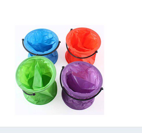 Fine art folding small Number of buckets Colour Wash Pen Bucket Plastic Students Barrel Telescopic Barrel Wash Pen