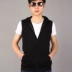 Mùa xuân và mùa hè cotton trùm đầu vest nam phiên bản Hàn Quốc của áo không tay giản dị áo vest vest - Áo vest cotton