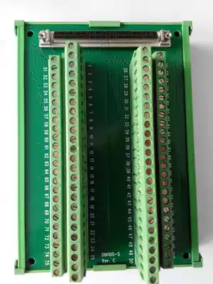 DIN-100 (Terminal block with 1 100-pin SCSI-II connector standard rail installation)