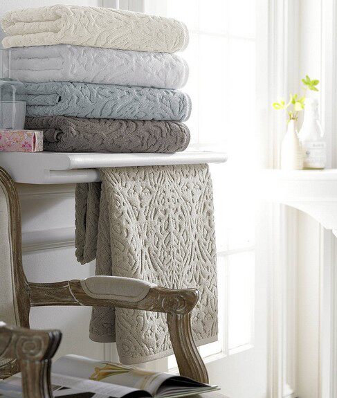 Spot New York Lower City Park Imports Farnds Deep embossed embossed cotton wool towels Three sets 