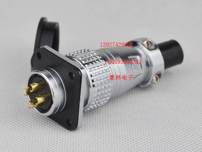 Yonfeng Air plug YF28-4 Core with square plate Air plug socket connector Industrial plug-Taobao